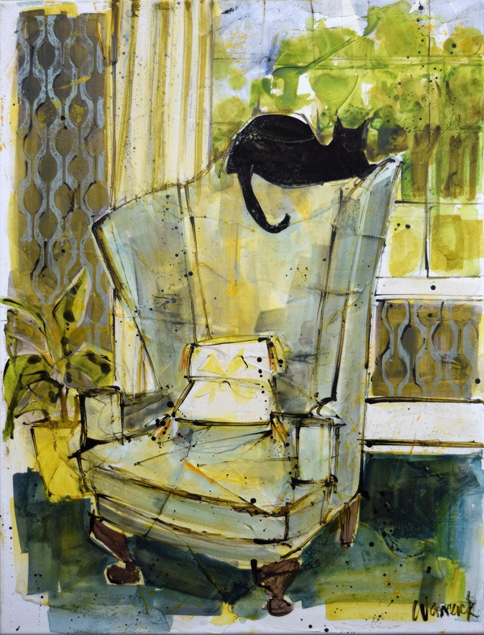 Cat On Chair #2