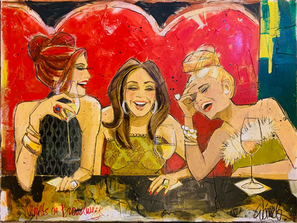 Women and Wine® "Nights On Broadway" - Original -SOLD