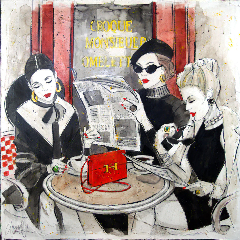 Women and Wine® "Coffee First, Witchcraft Later" - Original-SOLD