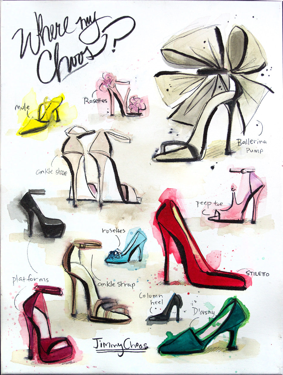 Where my Choos? Illustration