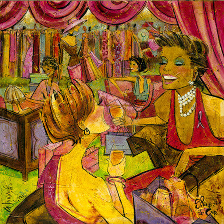 Women and Wine® Komen2(Susan G. Komen Auction Painting) Shop For the Cure Edition
